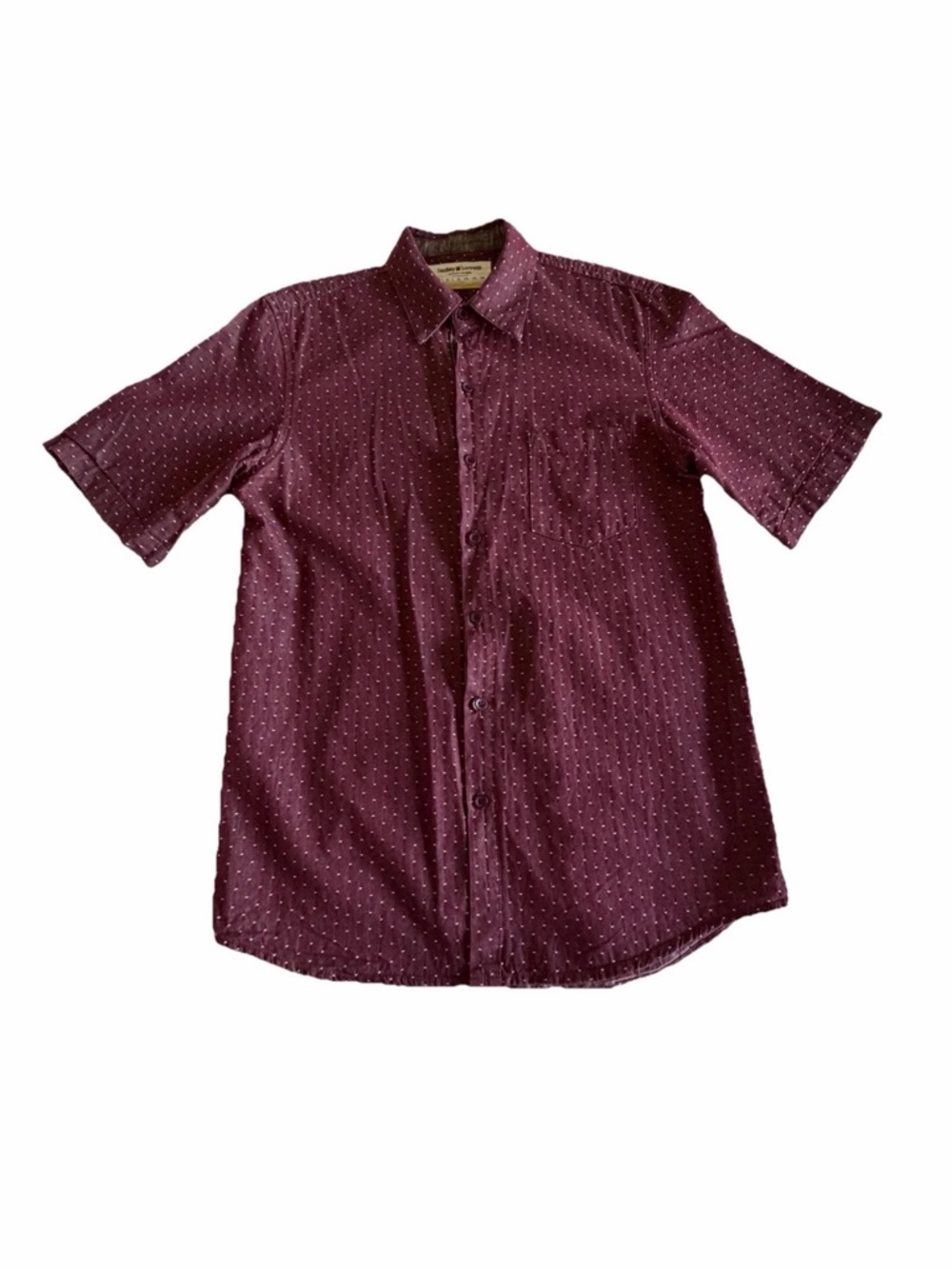 Hedley & Bennett Shirt Mens XS Polka Dot Short Sleeve Button Up Top Casual USA